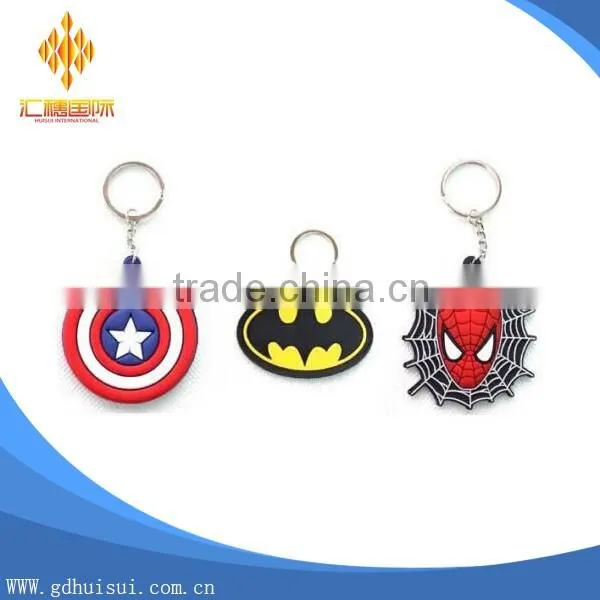 wholesale spiderman soft pvc keychain