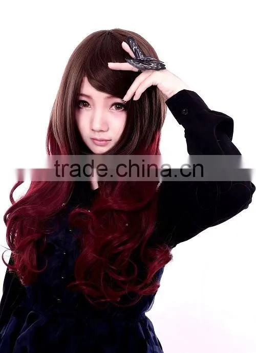 2015 Soft touch zipper long synthetic wigs