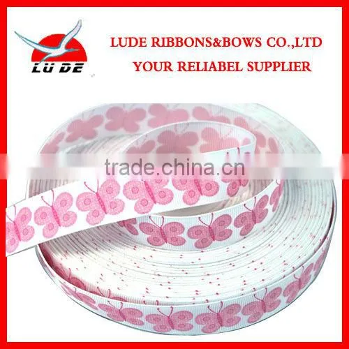 2013 wholesale printed satin ribbon work