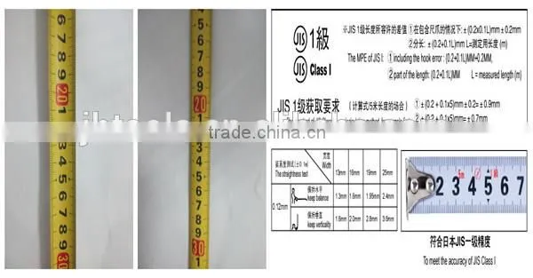 Our Patent Ferromagnetic hook self lock pause buttom bottom TPR soft case with ABS new material Case 5m Measuring tape