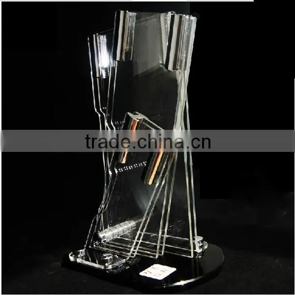 3.4.5.6 inch hot sale 3 pcs acrylic knife holder