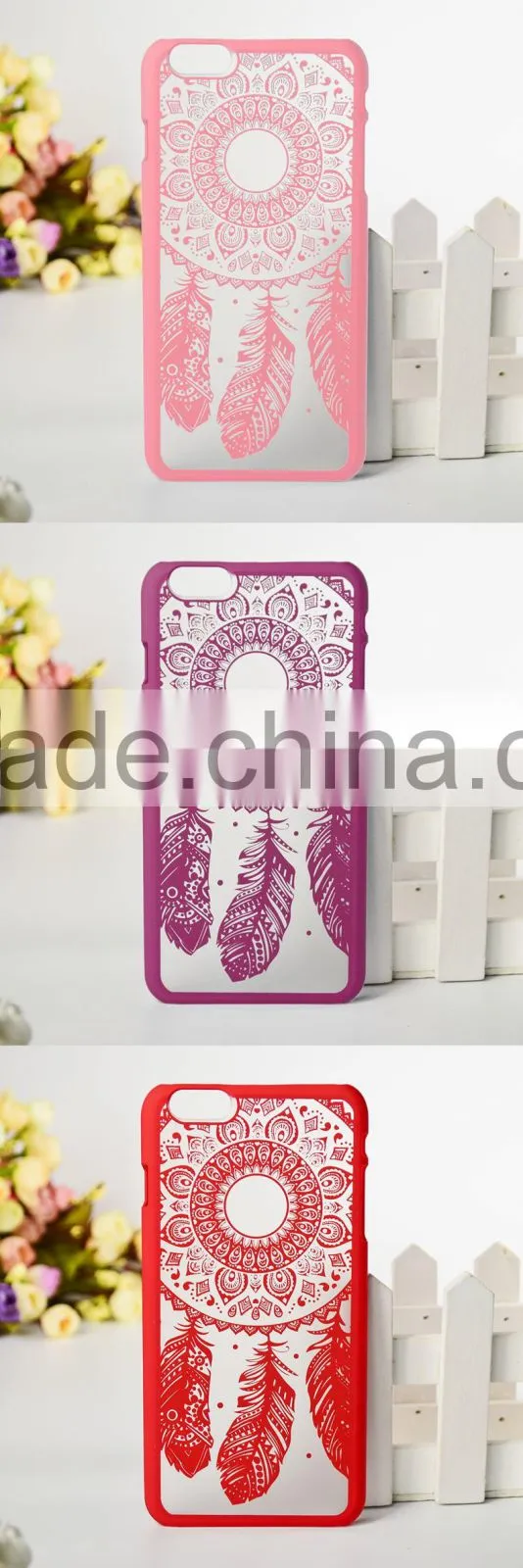 Beautiful Design!Hot Selling Colorful Plastic Cover For iPhone 5/6/6 plus Dreamcatcher