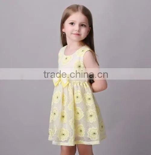 2016 summer flower embroidered baby kids clothes girls dresses wholesale kids fashion dresses pictures