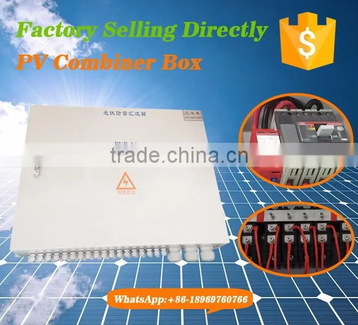 16 in 2 out DC lightning protection combiner box for solar pump system