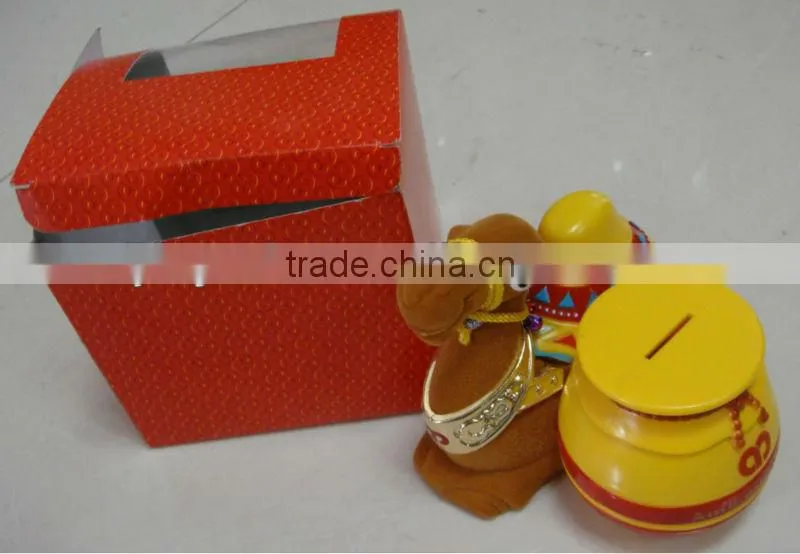 Camel shape kids atm tin savings money bank with lock