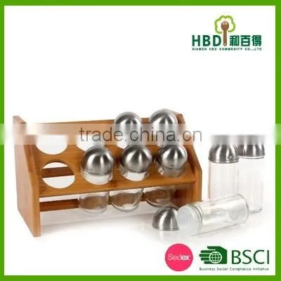 Hot new products for 2016 cheap and modern kitchen bamboo spice rack set