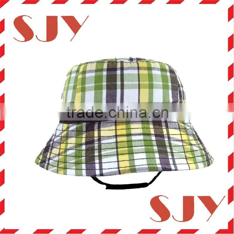 Colorful good quality bucket hat kids golf hat