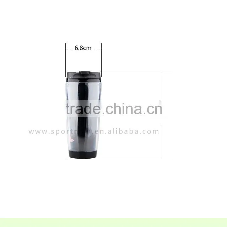 Non-spill stainless steel travel mug with logo imprint 16oz paper insert coffee mug vacuum&thermos flask mug