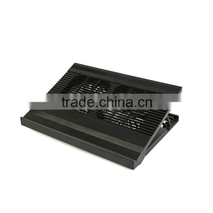 super slim mini foldable notebook cooler pad with 2 fans