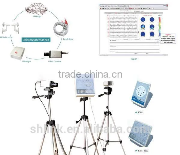 Best china optical instrument KT88-2400 Digital EEG And Mapping System