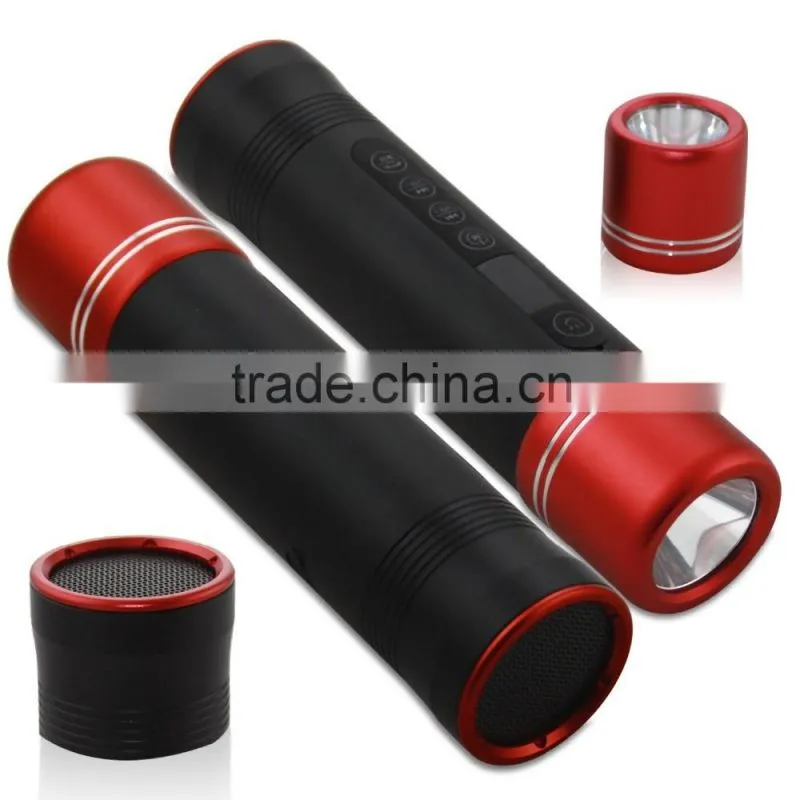 Light Rechargeable Flashlight Bluetooth Speaker Multifunctional 5 Modes Waterproof Anti-distortion For Emergency Use