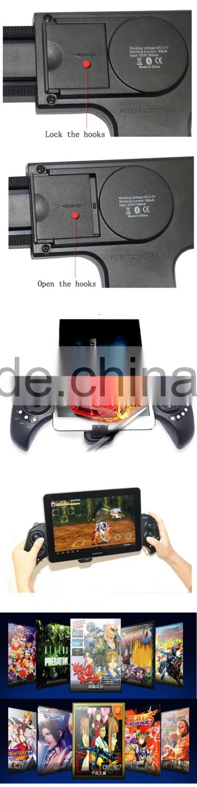 Bluetooth Wireless Game Controller GamePad for android mobile phone & IOS devices for ipad, for mobile phone ,for apple