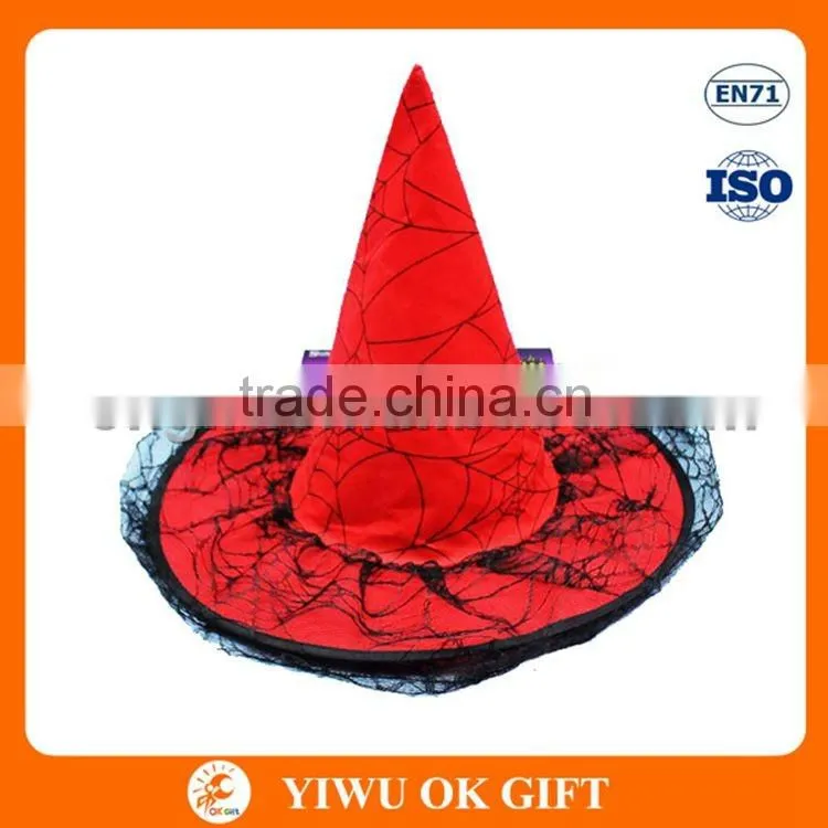 Wholesale Fancy Decorative Halloween Witch Hat with high quality