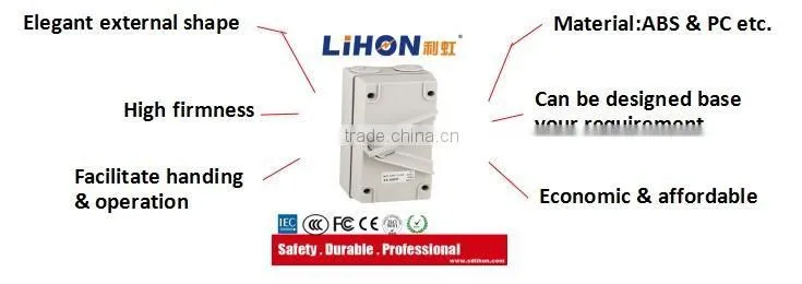 surface mount high quality 4P UKF series waterproof isolating switch