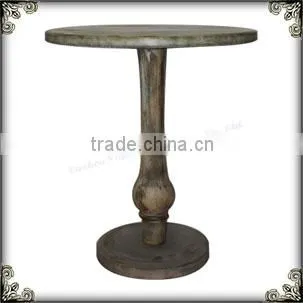 Curio wooden round coffee table