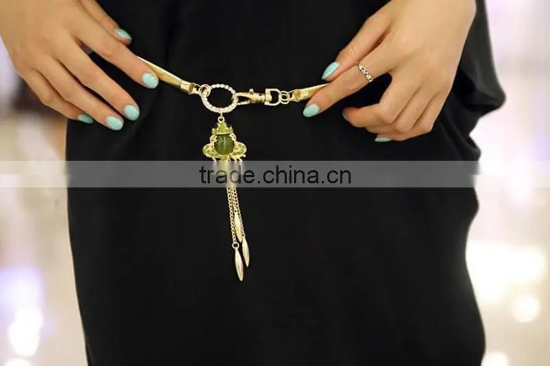 Tassel diamond jewelry body chain body jewelry