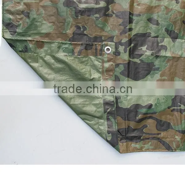 Camouflage type printable tarpaulin for cover or camping sheet