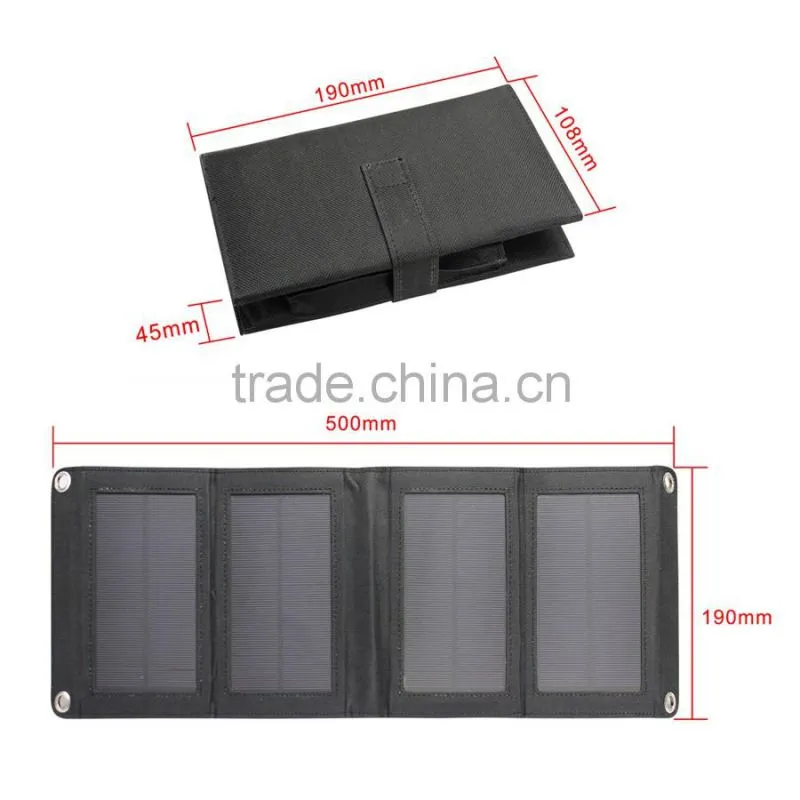 Hot sale factory price solar charger foldable 6.8W solar panel from Shenzhen