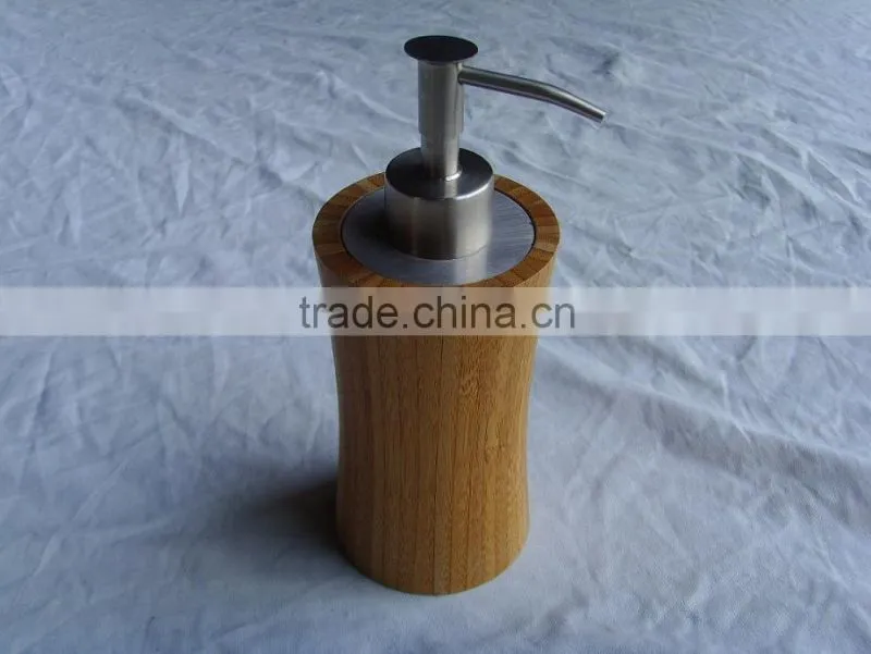 Bamboo bathroom accessories