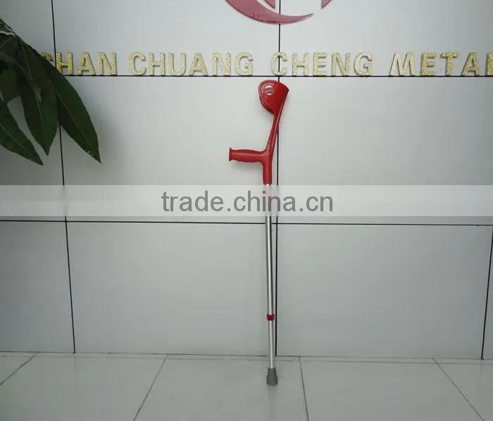 Different color aluminum adjustable walking elbow crutches