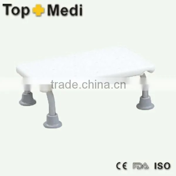Rehabilitation Therapy Supplies TOPMEDI Bath Bench Series Stainless Steel Shower Chair with Backrest