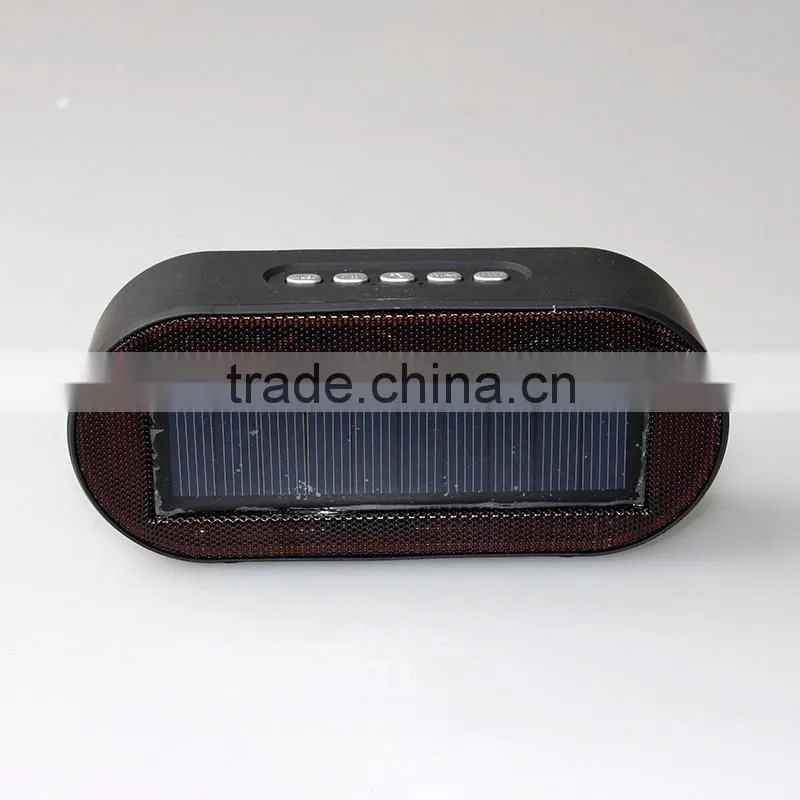 Mini portable solar powered bluetooth outdoor speaker with wireless mic