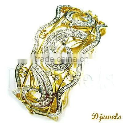 Diamond Gold Bangles, Gold Bangles, diamond Jewelry