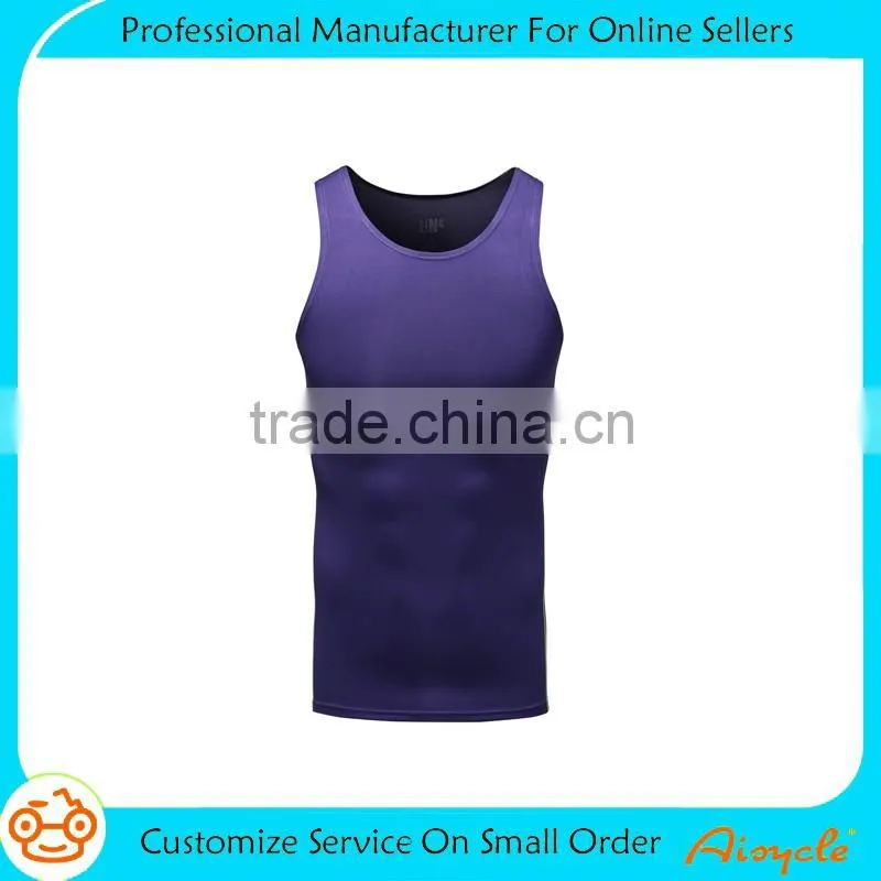 New design fashion bodybuilding dri fit gym vest for men