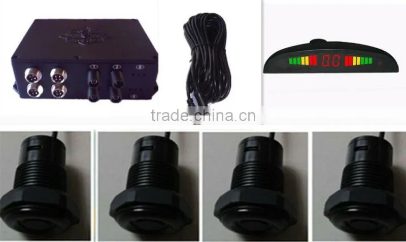 truck parking sensor system with waterproof ultrasonic sensor and led dispaly