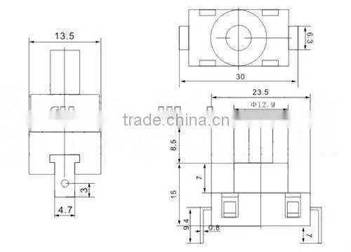 YL6-85 2 pin 8mm push button mini switch on off