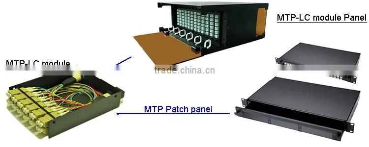 High quality China made 12 core MTP male-LC SM 0.9mm fiber optic patch cord