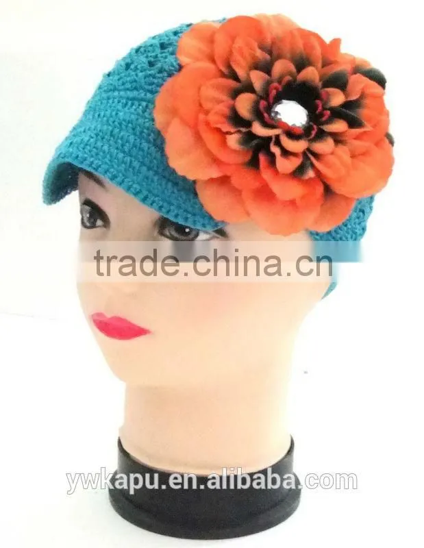 Multi colors crochet hat,custom newsboy cap
