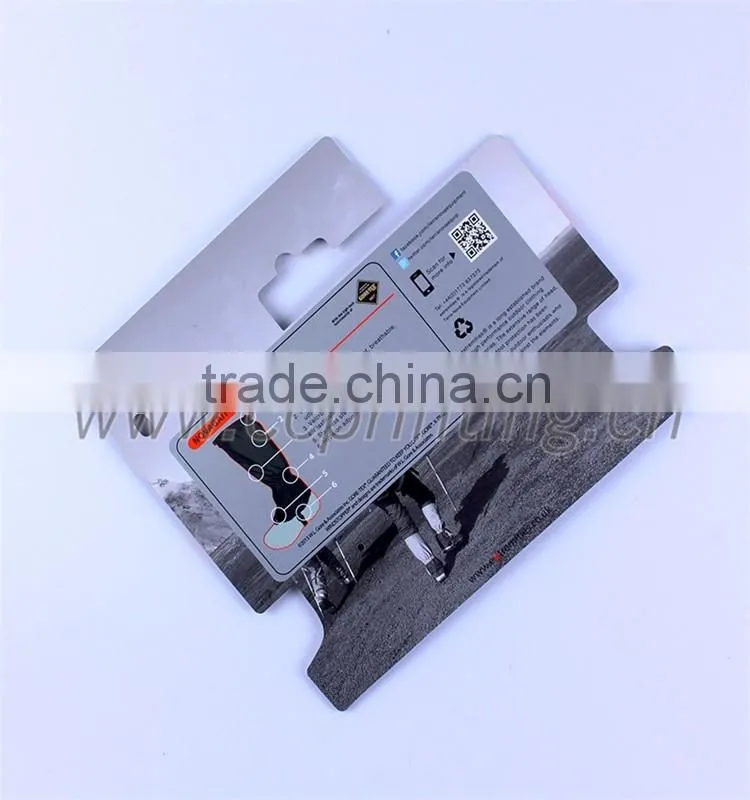 Custom desgin printing rigid paper header card packaging