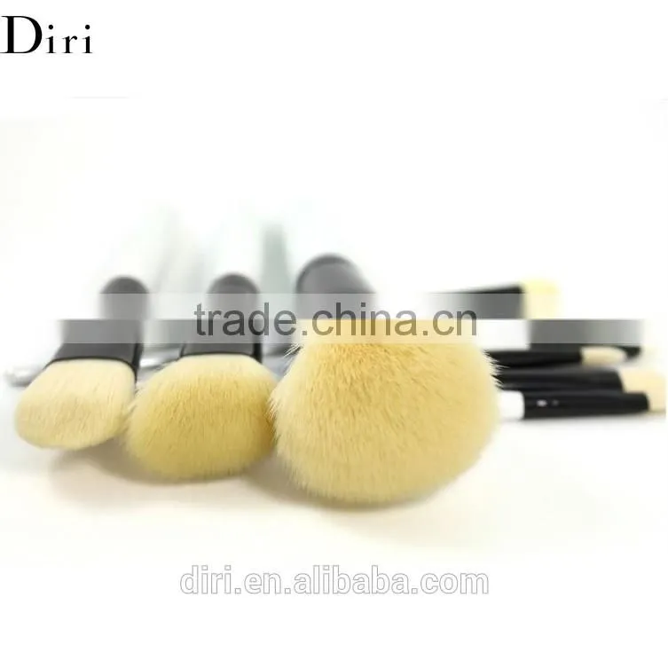 10pcs top quality professional wood handle makeup brush set