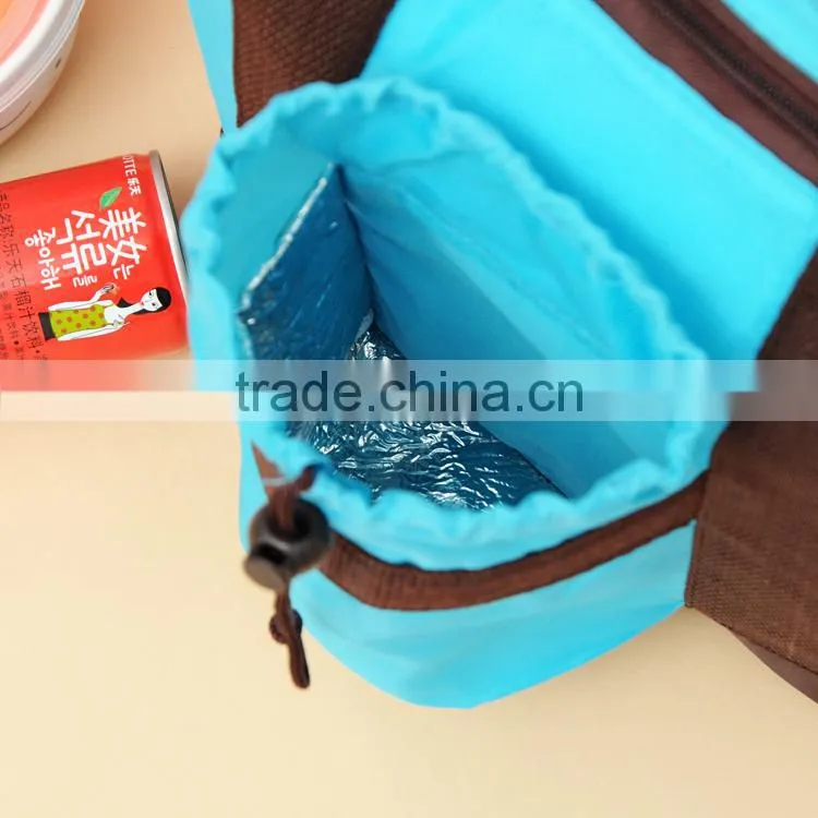 2015 new design 420D polyester PVC cooler tote lunch bag