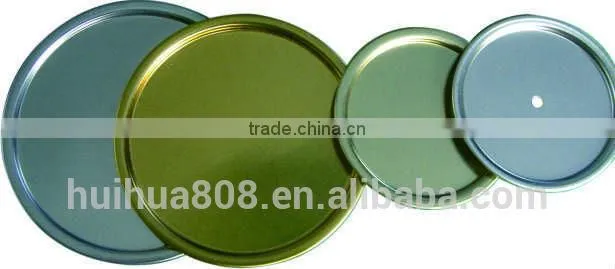 Metal tinplate lid for paper tube with SGS / FDA certificates
