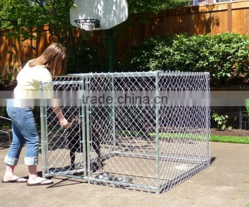large outdoor hot-dipped galvanized chain link dog kennel