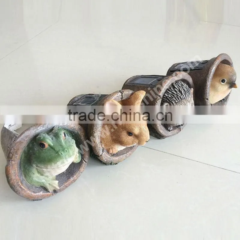 hot sale best design waterproof nice led animal shaped solar garden lights