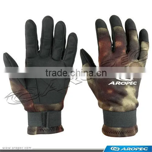 2mm Green camofluge Neoprene/Amara glove