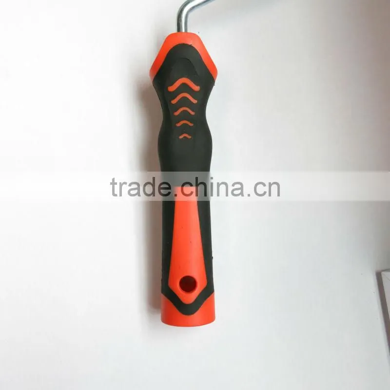 Red and Black Rubber Paint Roller Handle Plastic Handle