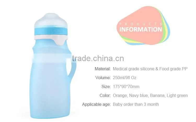 baby glass feeding bottles with silicone sleeve