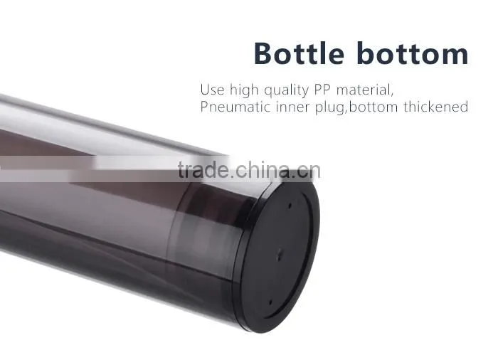 Plastic empty cosmetic 15ml/30ml/50ml airless bottle