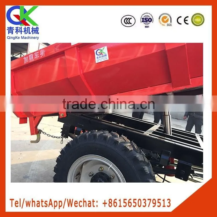 Weighted double beam engineering three-wheeler together with hydraulic jacking