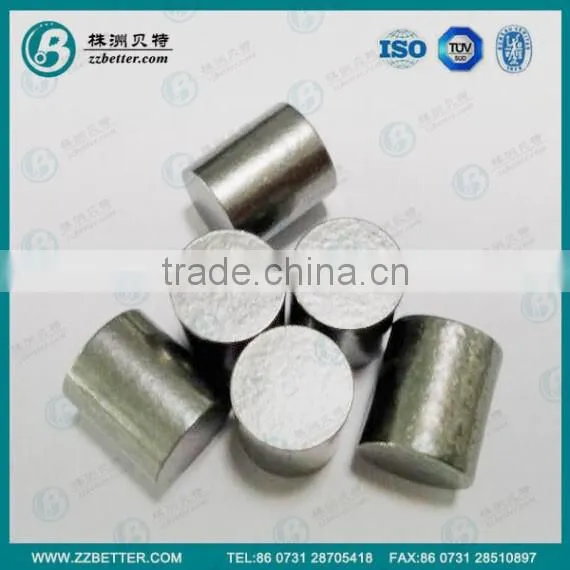 class 3 tungsten cylinder 95%pure tungsten alloy 3oz tungstent weight
