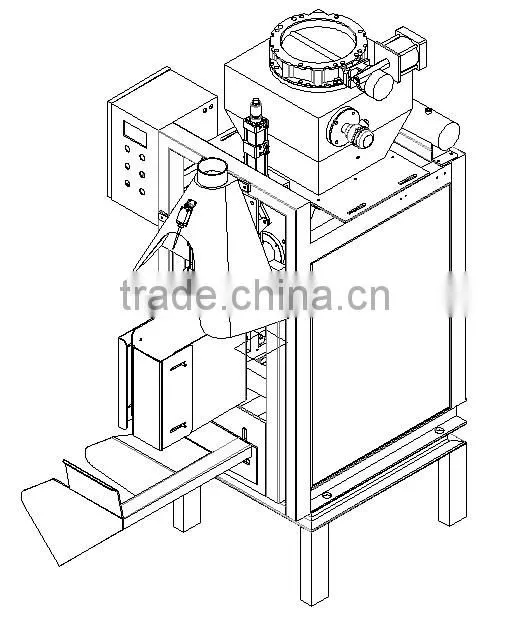 0.2% Accuracy Pneumatic Valve Bag Calcium Carbonate Powder Packing Machine