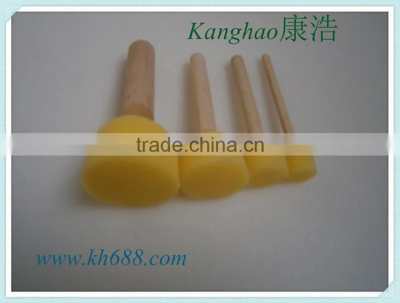 wooden handle mushroom brush,painting brush ,oil painting brush,brush painting brush pen,seal brush,dot brush, kids using brush