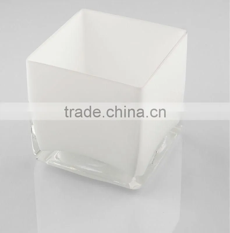 square glass candle holder in stock,home decoration inventory,factory glass vases in stock cheap