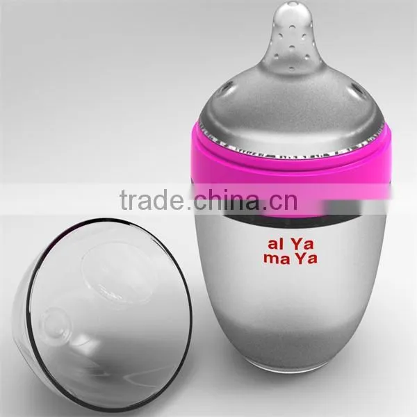 Eco-friendly food grade safe dispensing silicone baby feeder with custom made colors