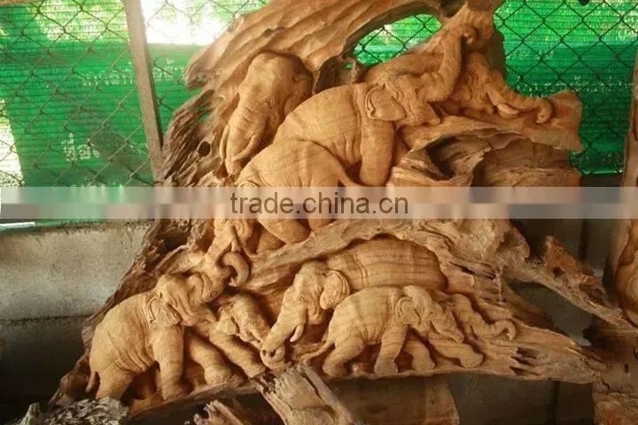 Wood Carved Elephant