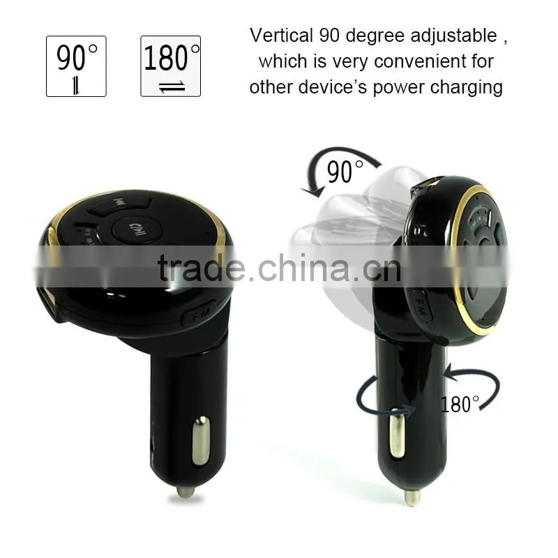 2017 hot sale bluetooth hands-free 3.5mm car receiver stereo bluetooth with FM transmitter